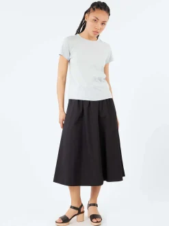 Merz b. Schwanen - SKIRT01 Relaxed Fit Skirt in Deep Black