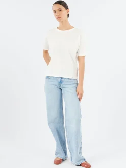 Merz b. Schwanen - Women's Loose Fit T-Shirt in White