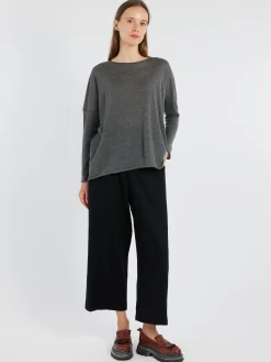 MJ Watson - Boat Neck Pullover in Grey