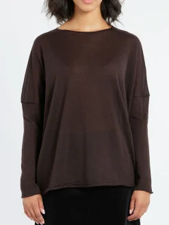 MJ Watson - Boat Neck Pullover in Walnut