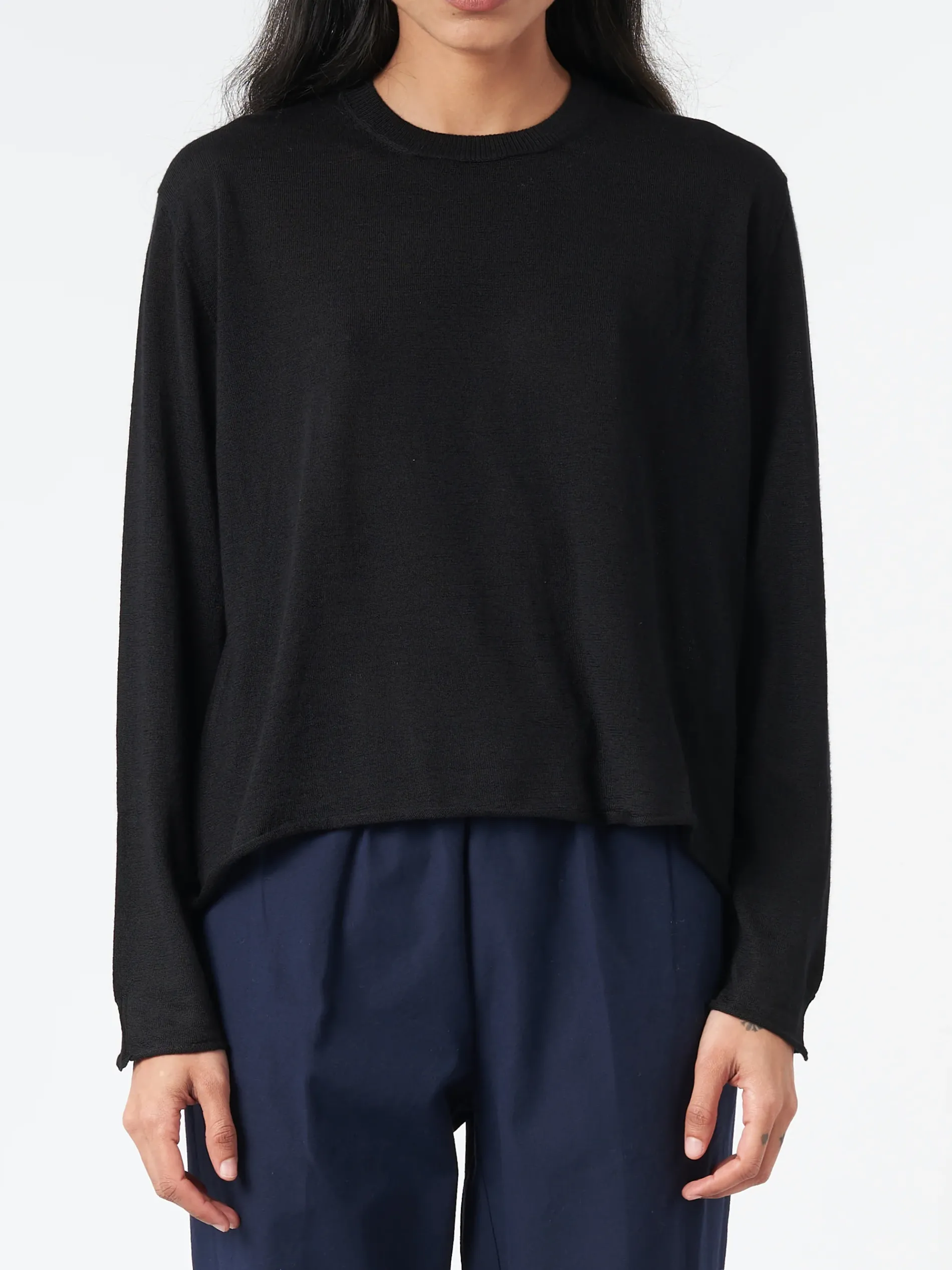 MJ Watson - Boxy Pullover in Black