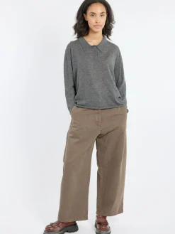 MJ Watson - Cashmere Polo in Grey