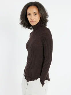 MJ Watson - Cashmere Turtleneck in Walnut