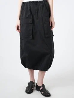 MM6 - Midi Cargo Skirt in Black