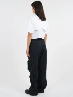 MM6 Maison Margiela - Cotton Poplin Shirt in White