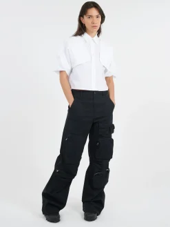 MM6 Maison Margiela - Cotton Poplin Shirt in White