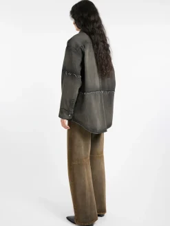 MM6 Maison Margiela - Denim Overshirt in Grey Wolf