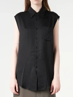 MM6 Maison Margiela - Lining Look Shirt in Black