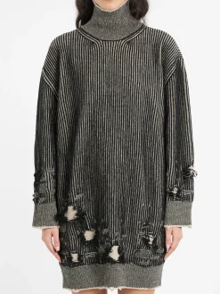 MM6 Maison Margiela - Reversible Mini Dress in Black and Beige