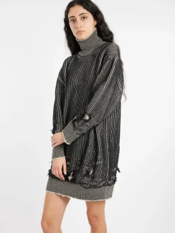 MM6 Maison Margiela - Reversible Mini Dress in Black and Beige