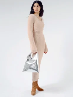 MM6 Maison Margiela - V-Neck Cropped Sweater in Alba