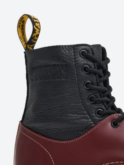 MM6 Maison Margiela x Dr. Martens - 1460 Twisted and Reimagined in Black and Cherry