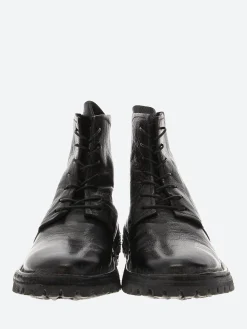 Moma - 1BW176 Lace-Up Boots in Nero Buffalo