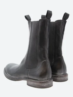 Moma - 78405C Chelsea Boot in Nero Cusna