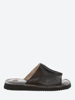 Moma - 1GS334 Slide Sandals in Nero Toscano