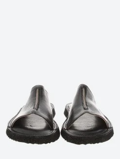 Moma - 1GS334 Slide Sandals in Nero Toscano