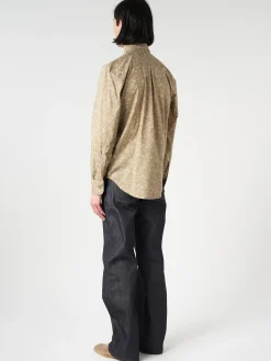 Naked & Famous - Easy Shirt Bell Flowers in Cinnamon