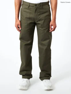 Naked and Famous - Work Pant in Green