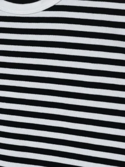 Nanamica - Coolmax Stripe Jersey Tee in Black and White
