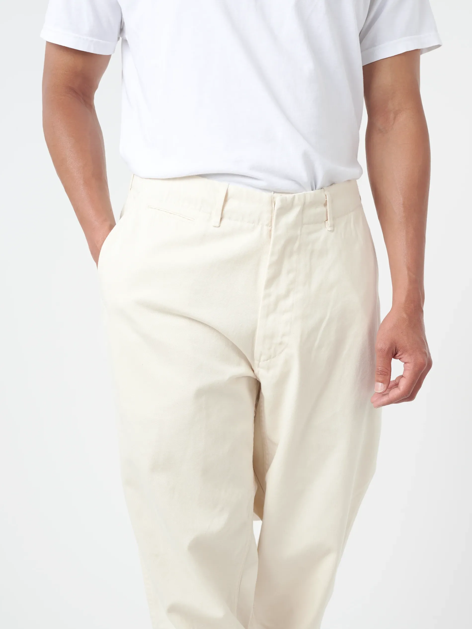 Nanamica - Wide Chino Pants in Natural