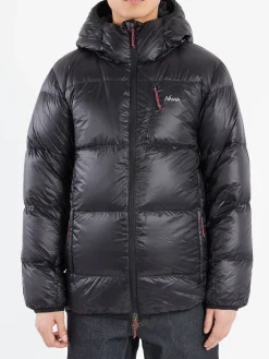 NANGA - Mountain Lodge Down Hoodie in Black