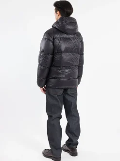 NANGA - Mountain Lodge Down Hoodie in Black