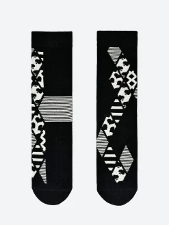 2nd PALETTE - Card Play Socks in Black and White