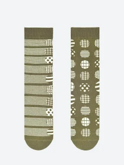 2nd Palette - Kaleidoscope Dot Sock in Khaki