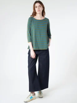 Neirami - 3/4 Sleeve T-Shirt in Frantoio