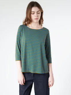 Neirami - 3/4 Sleeve T-Shirt in Frantoio