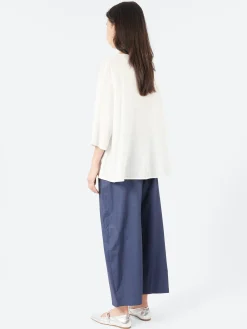 Neirami - 3/4 Sleeves Wide Shirt in Rice