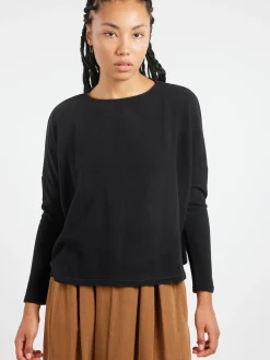 Neirami - Big Neck Boxy Shirt in Nero