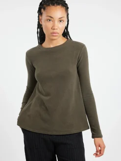 Neirami - Boat Neck Sweater in Muschio