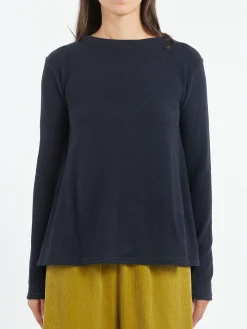 Neirami - Boat Neck Sweater in Yachting