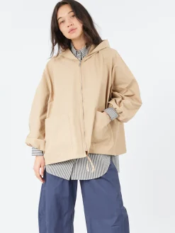 Neirami - C115 Hooded Jacket in Sabbia
