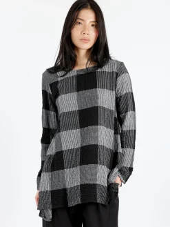 Neirami - T005 Flared Blouse in White