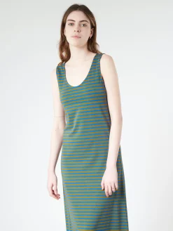Neirami - Tank Top Long Dress in Frantoio
