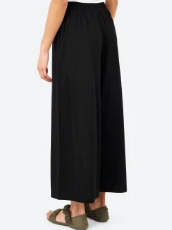 Neirami - Wide Jersey Trousers in Nero