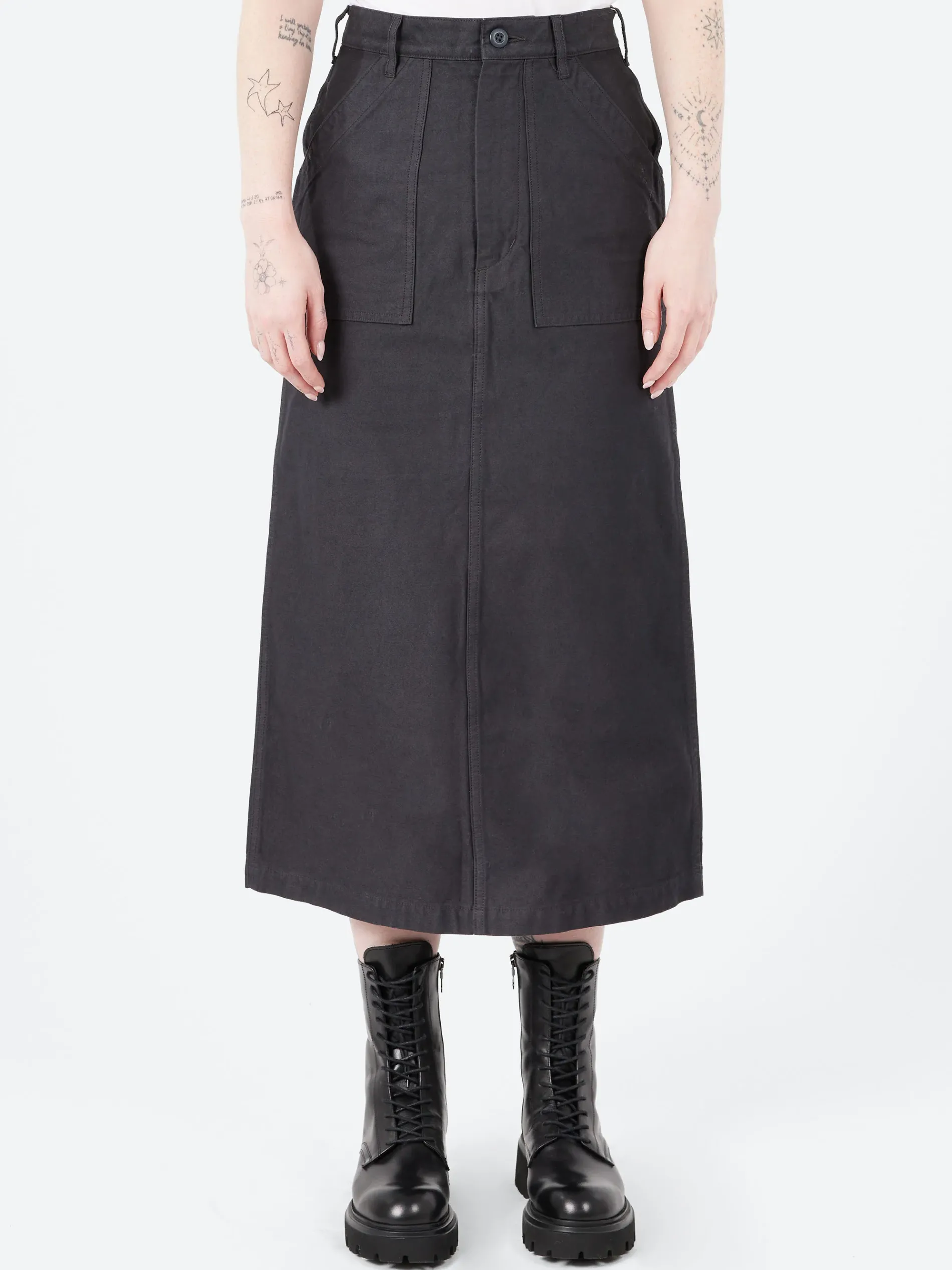 Nigel Cabourn - Baker Skirt in Charcoal Grey
