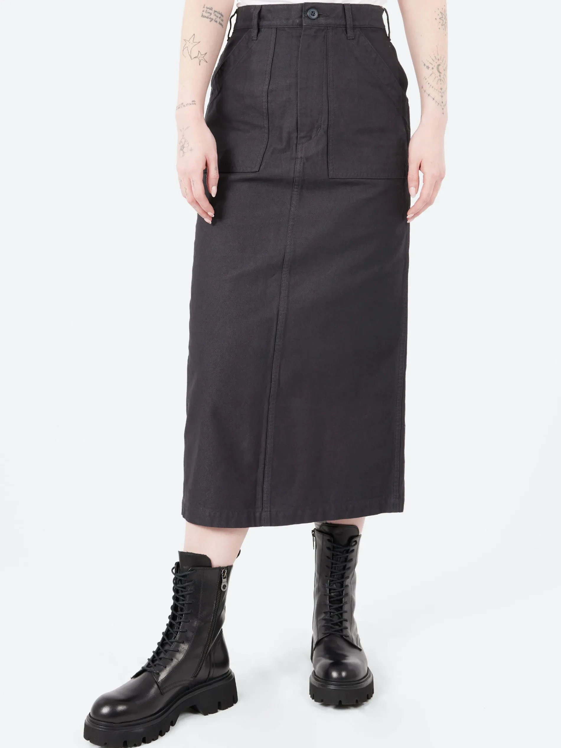 Nigel Cabourn - Baker Skirt in Charcoal Grey