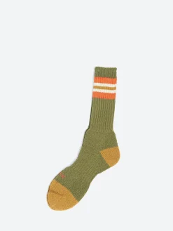Nigel Cabourn - Border Socks in Green