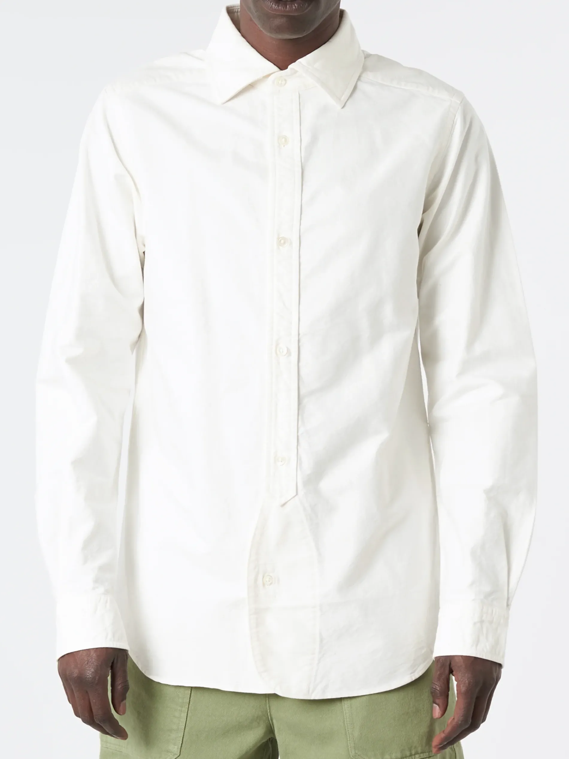 Nigel Cabourn - British Officers Shirt in White