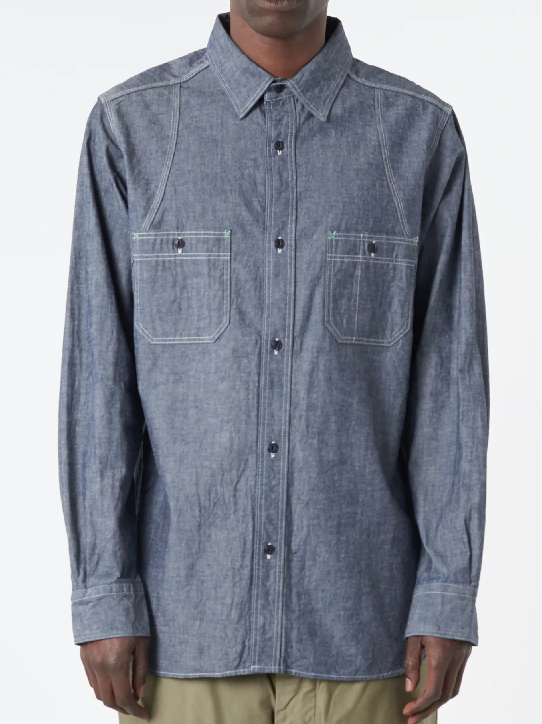 Nigel Cabourn - New Medical Shirt in Indigo