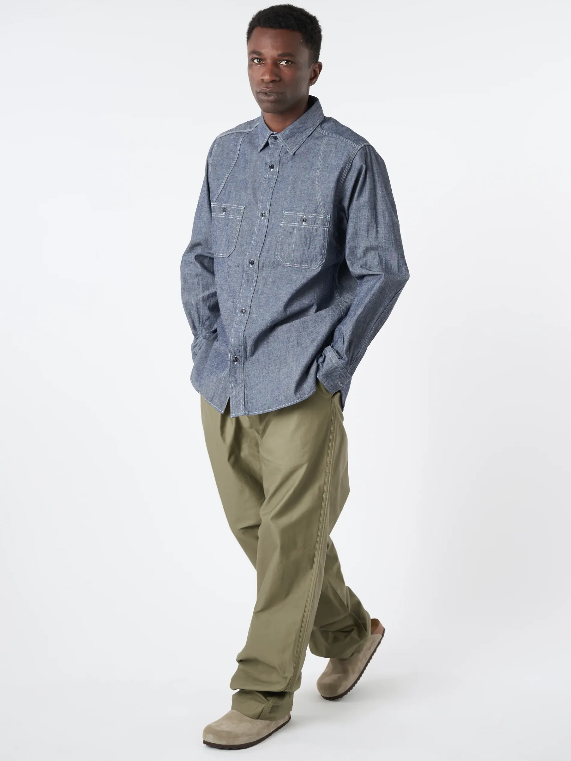 Nigel Cabourn - New Medical Shirt in Indigo