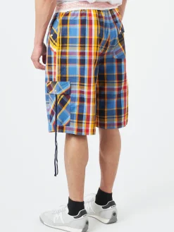 Nigel Cabourn - Original Madras Trading Company Cargo Short in Blue