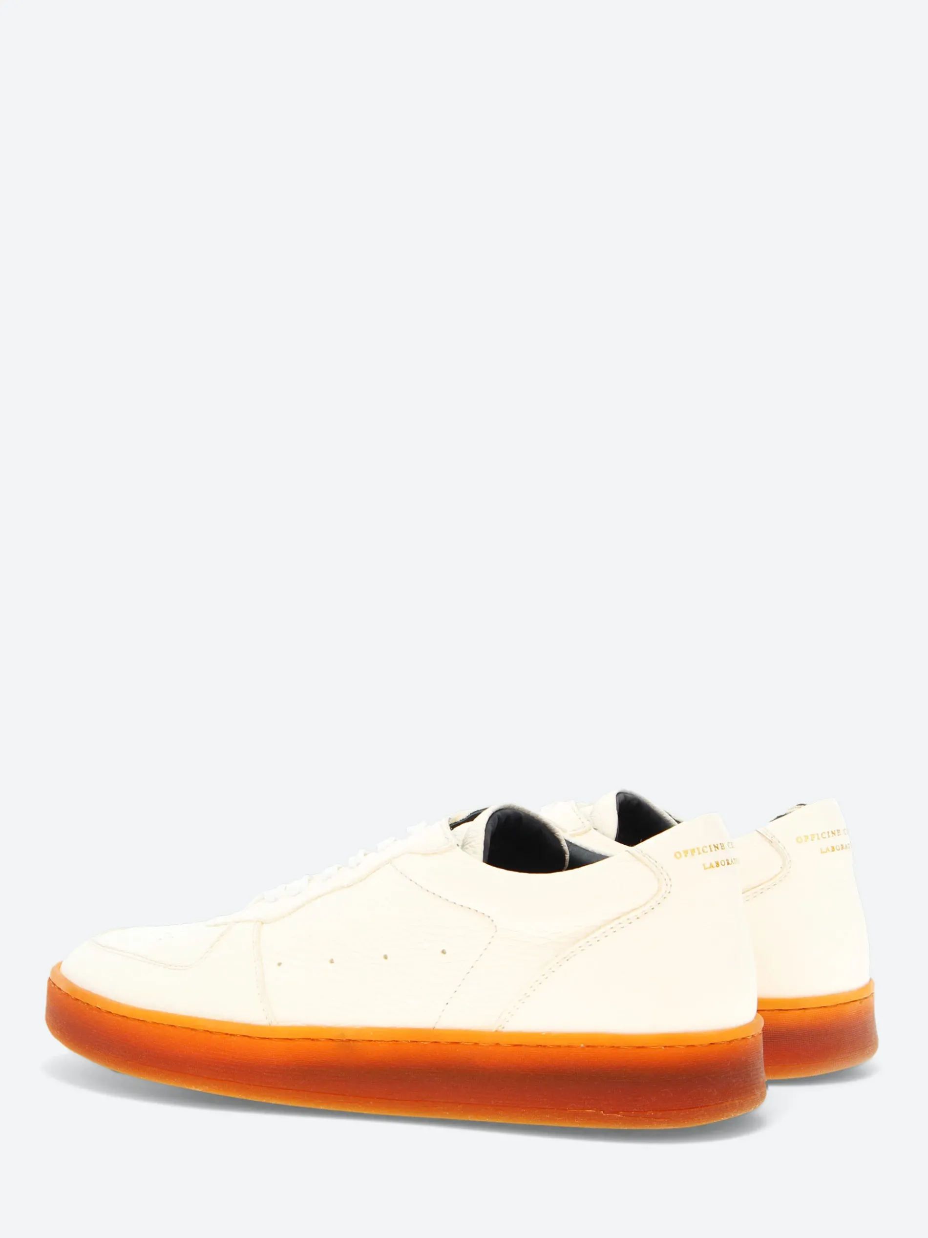 Officine Creative - Asset 001 Low Top Sneakers in Bianco Deer