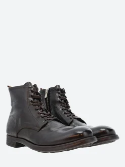 Officine Creative - Chronicle 004 Lace-Up Boots in Ebano Ignis