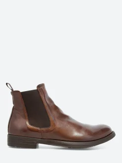 Officine Creative - Hive 007 Chelsea Boots in Cigar Ignis