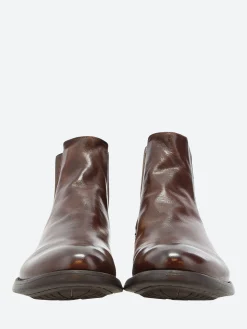 Officine Creative - Hive 007 Chelsea Boots in Cigar Ignis