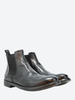 Officine Creative - Hive 007 Chelsea Boots in Nero Ignis